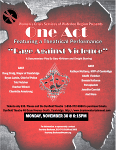 WCSWR ONE ACT POSTER